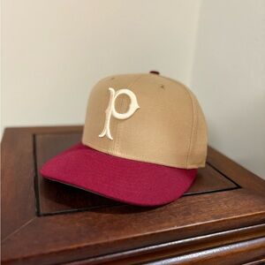 Pittsburgh Pirates Vintage Logo New Era Fitted Maroon/Tan Cap Size 7 3/8